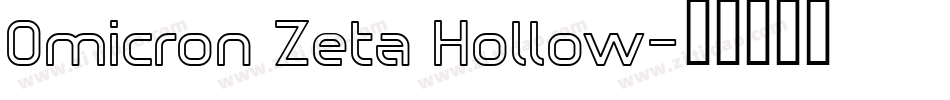 Omicron Zeta Hollow字体转换